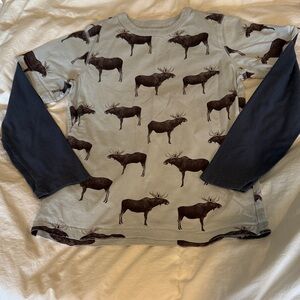 Tea Collection Pale Blue Kids T‑Shirt with Subtle Graphic